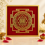 Sacred Wooden Shree Yantra – Prosperity, Positive Energy & Harmony